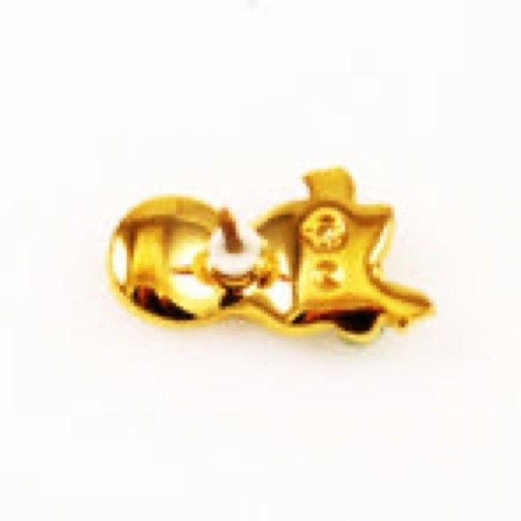 Swarovski Crystal Brooch Mask Tac Pin green,Swan stamped 1/2 x 1 inch - Picture 2 of 12